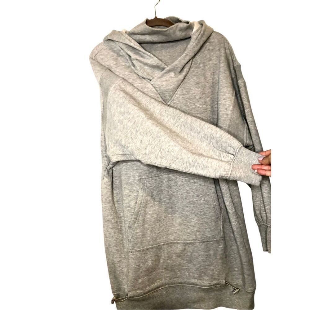Daily Practice hooded sweat cocoon dress sz S oversized stretch fleece athleisur - Picture 4 of 12